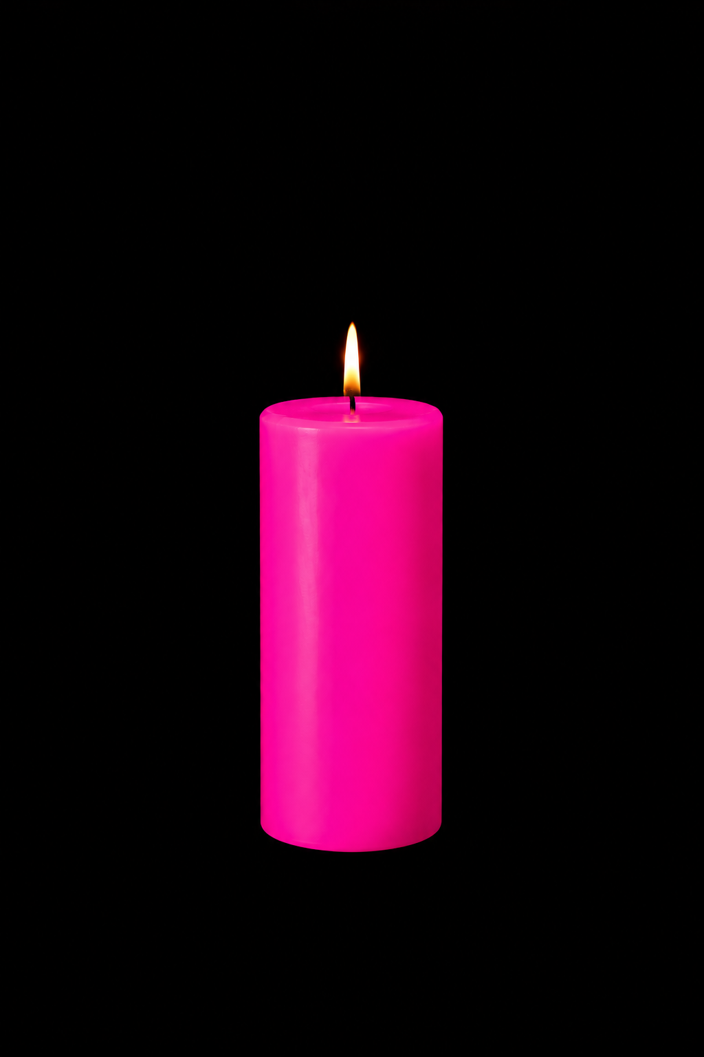 Pink Pillar Candle