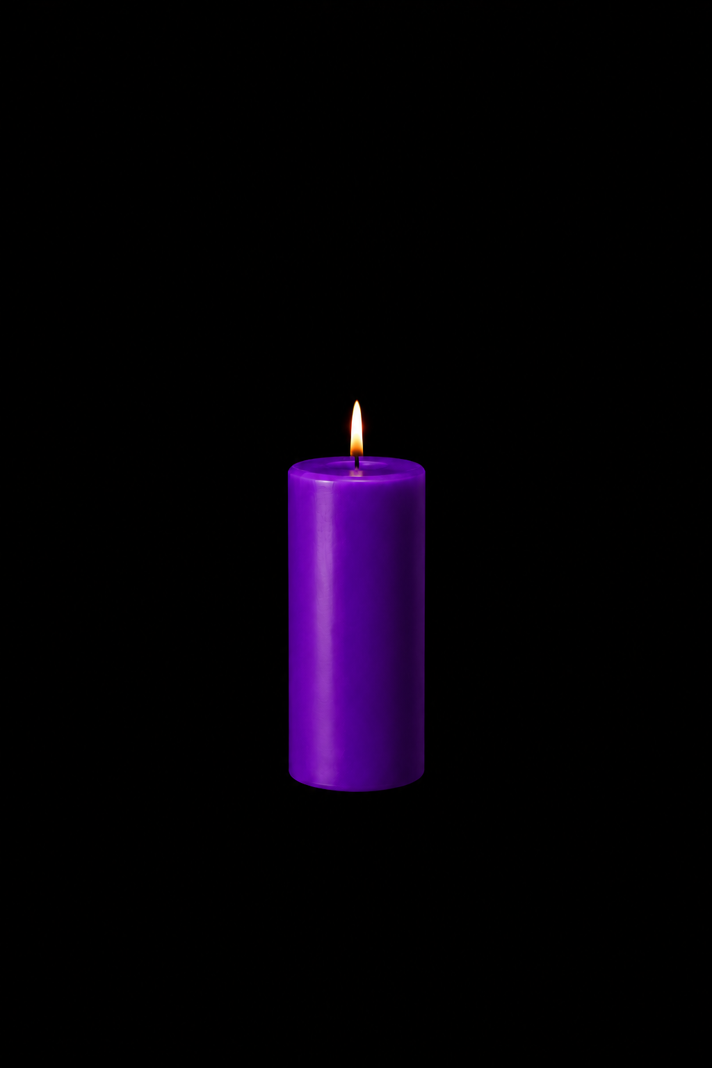 Purple Pillar Candle