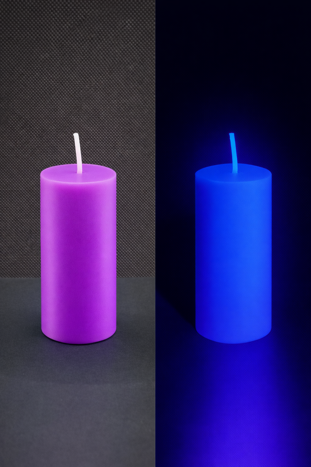 Purple Pillar Candle