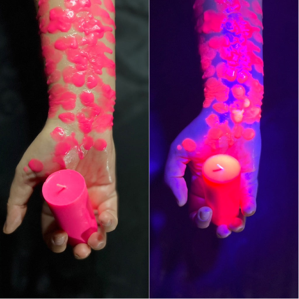Pink Pillar Candle