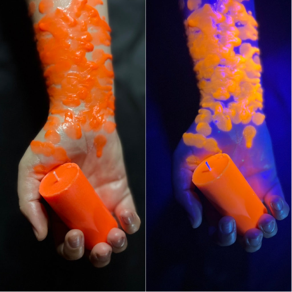 Orange Pillar Candle