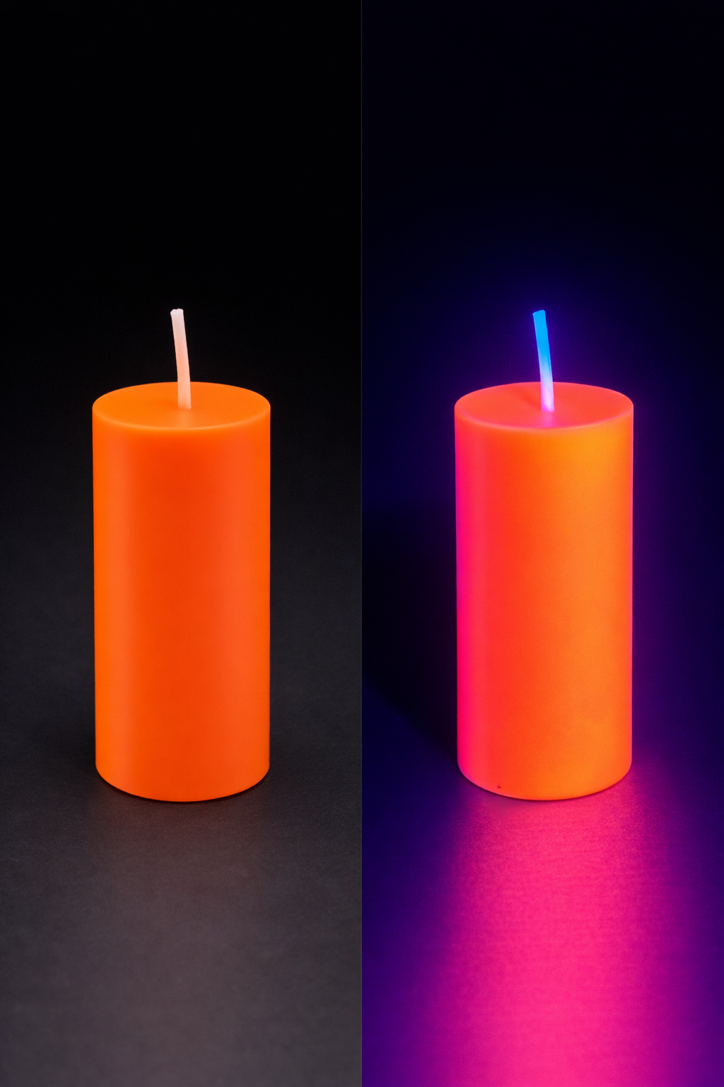 Orange Pillar Candle