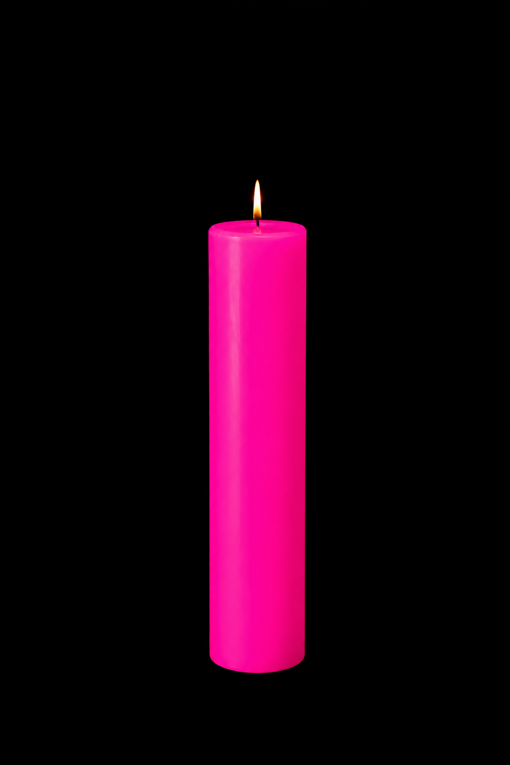 Pink Pillar Candle