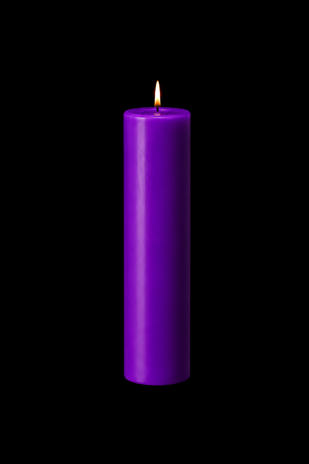 Purple Pillar Candle