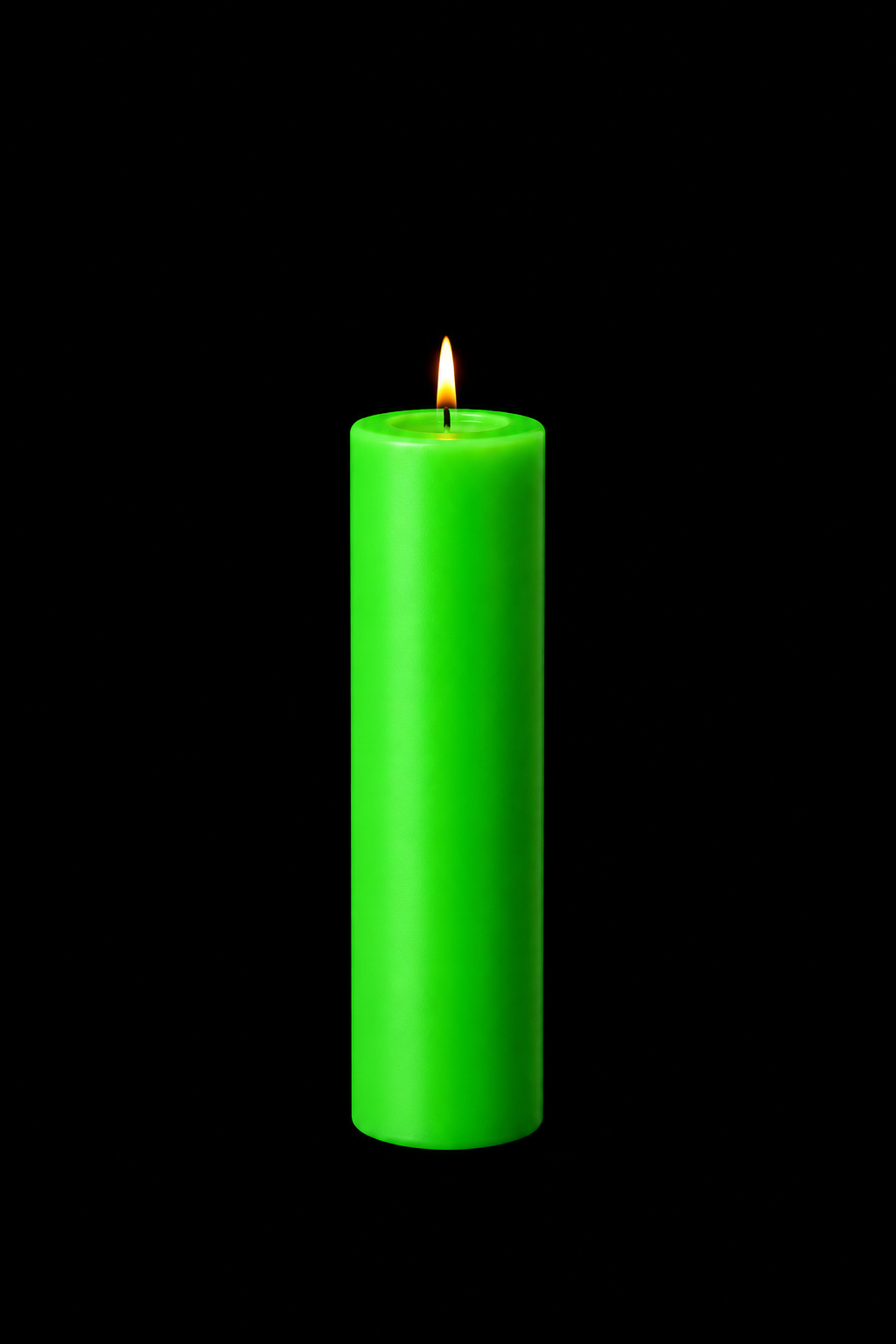 Green Pillar Candle