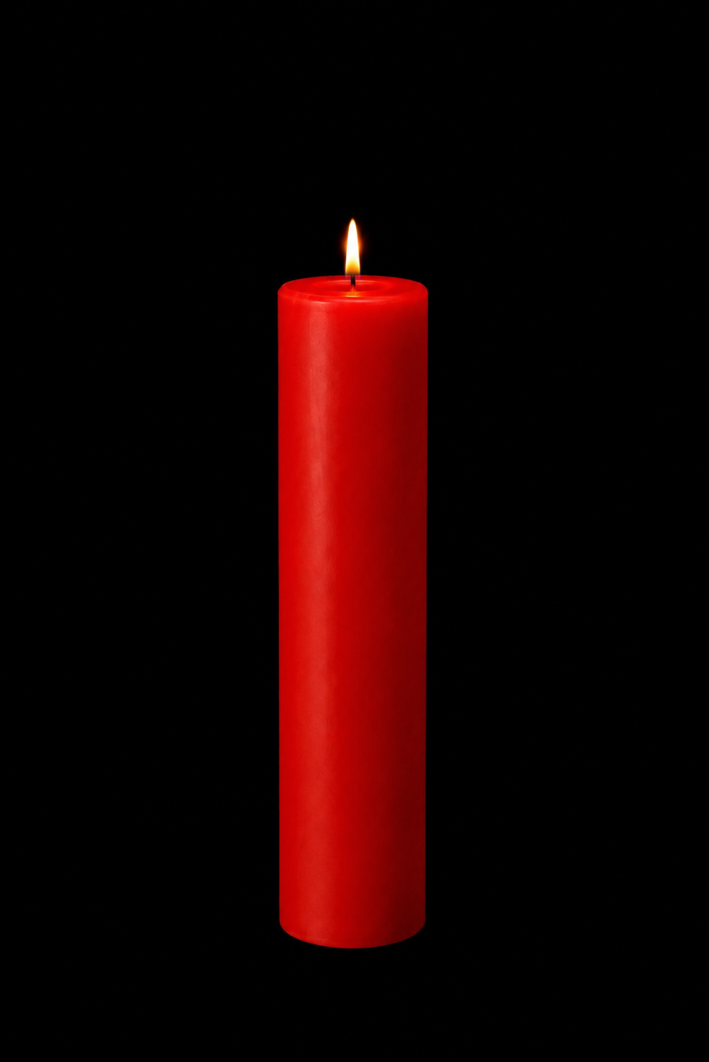 Red Pillar Candle