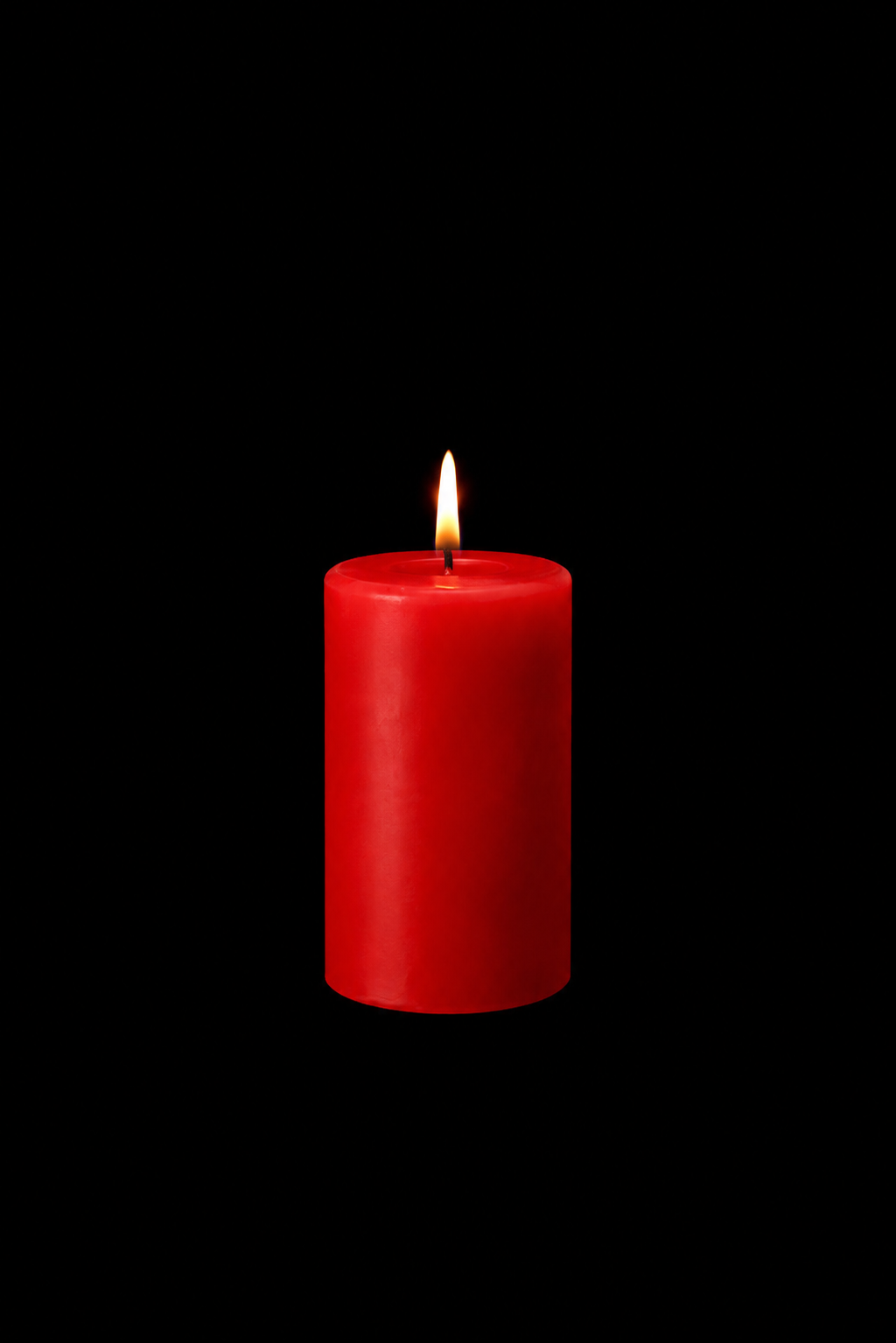 Red Pillar Candle