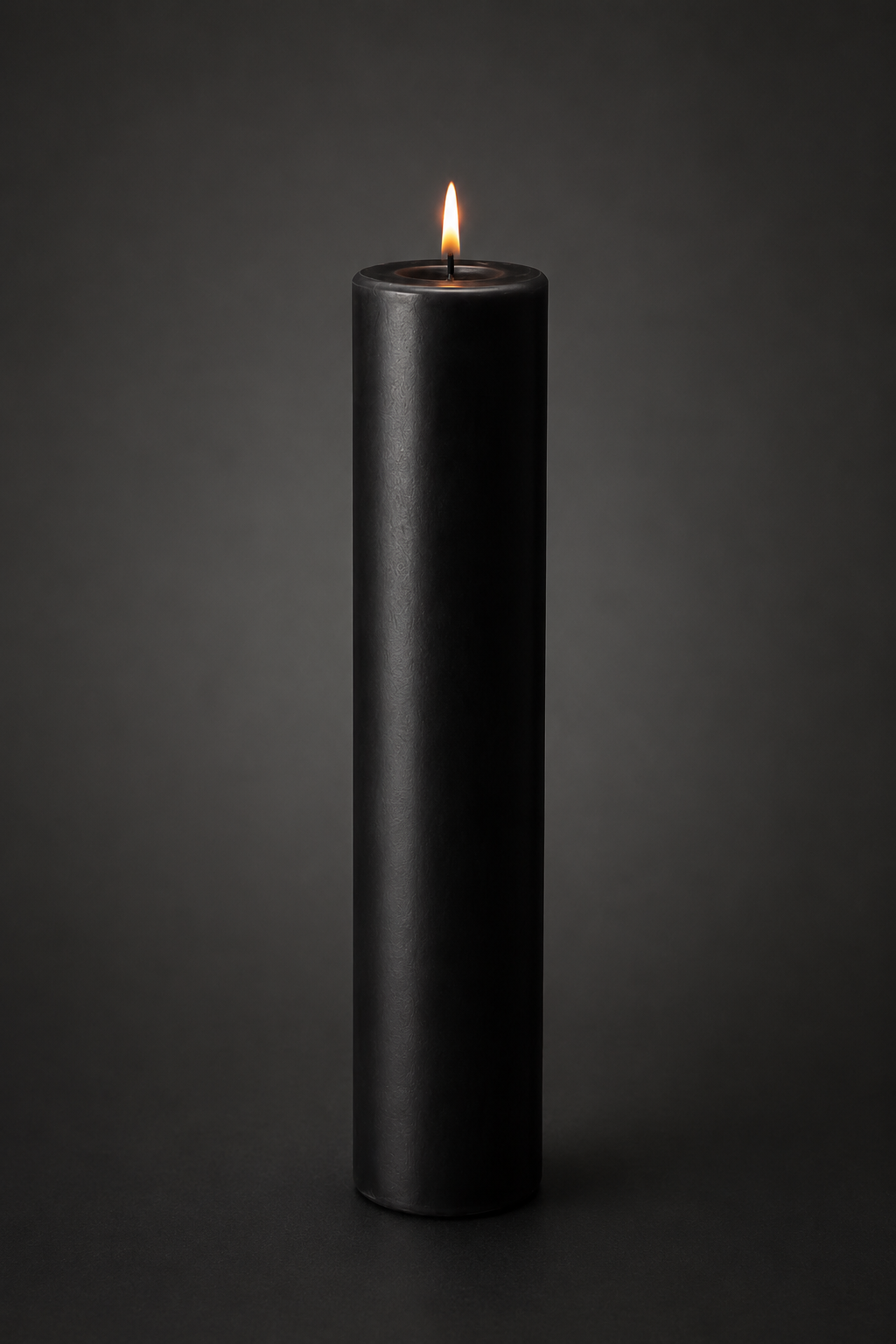 Black Pillar Candle