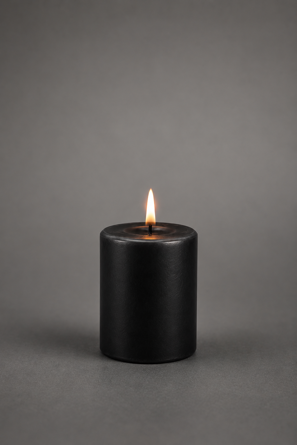 Black Pillar Candle
