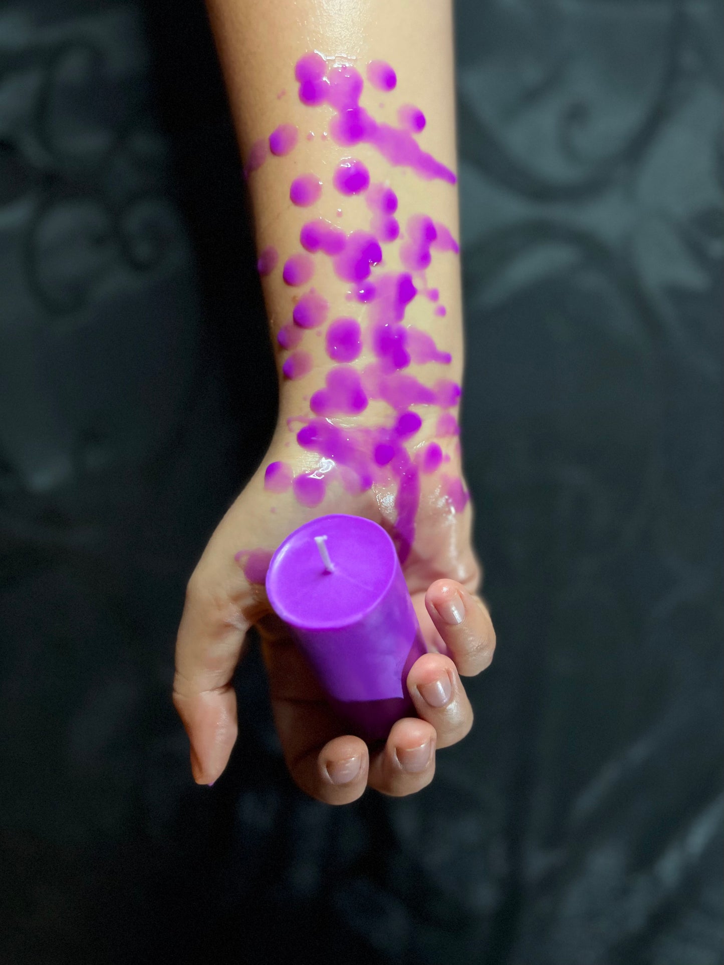 Purple Pillar Candle