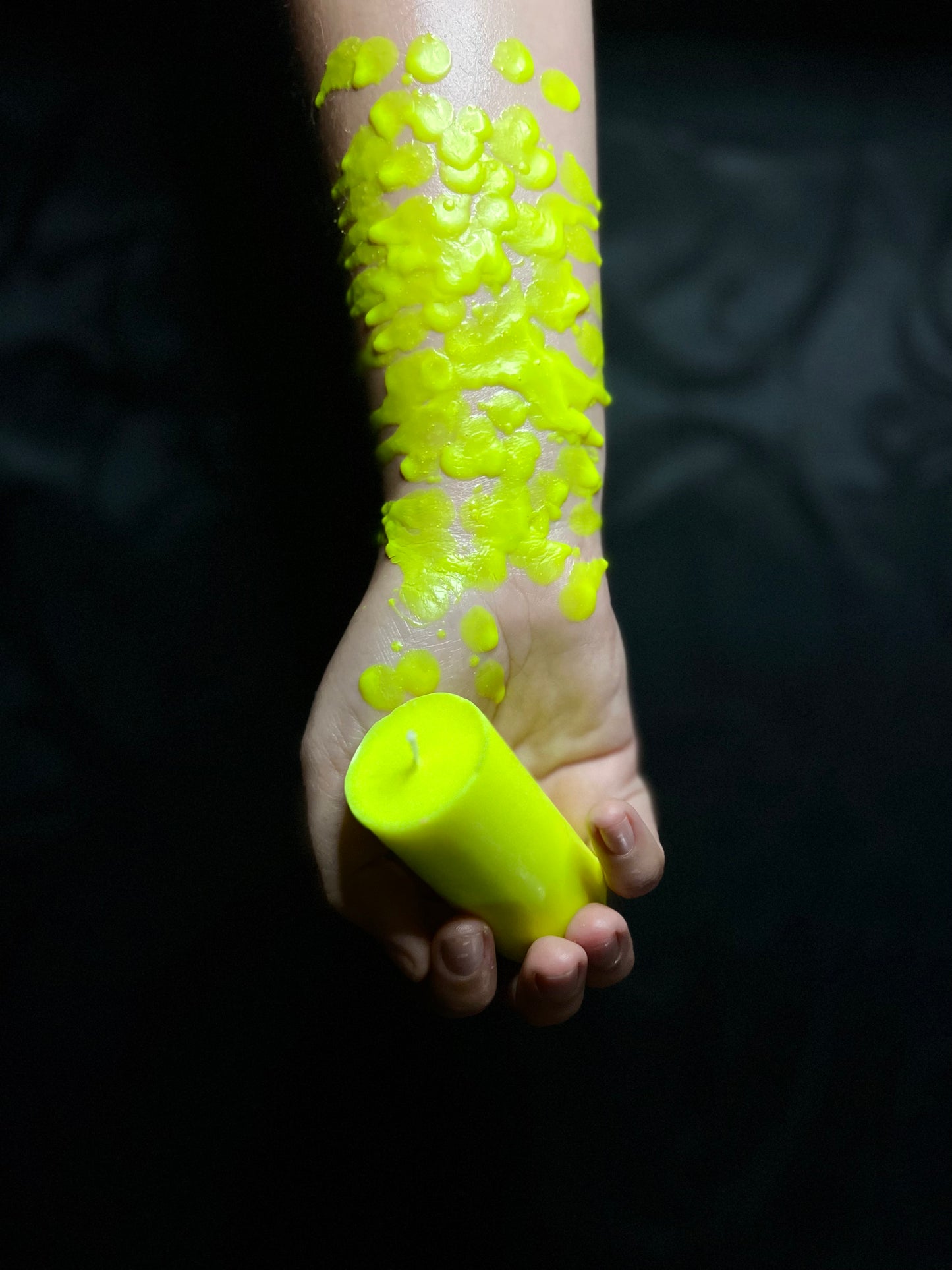 Yellow Pillar Candle